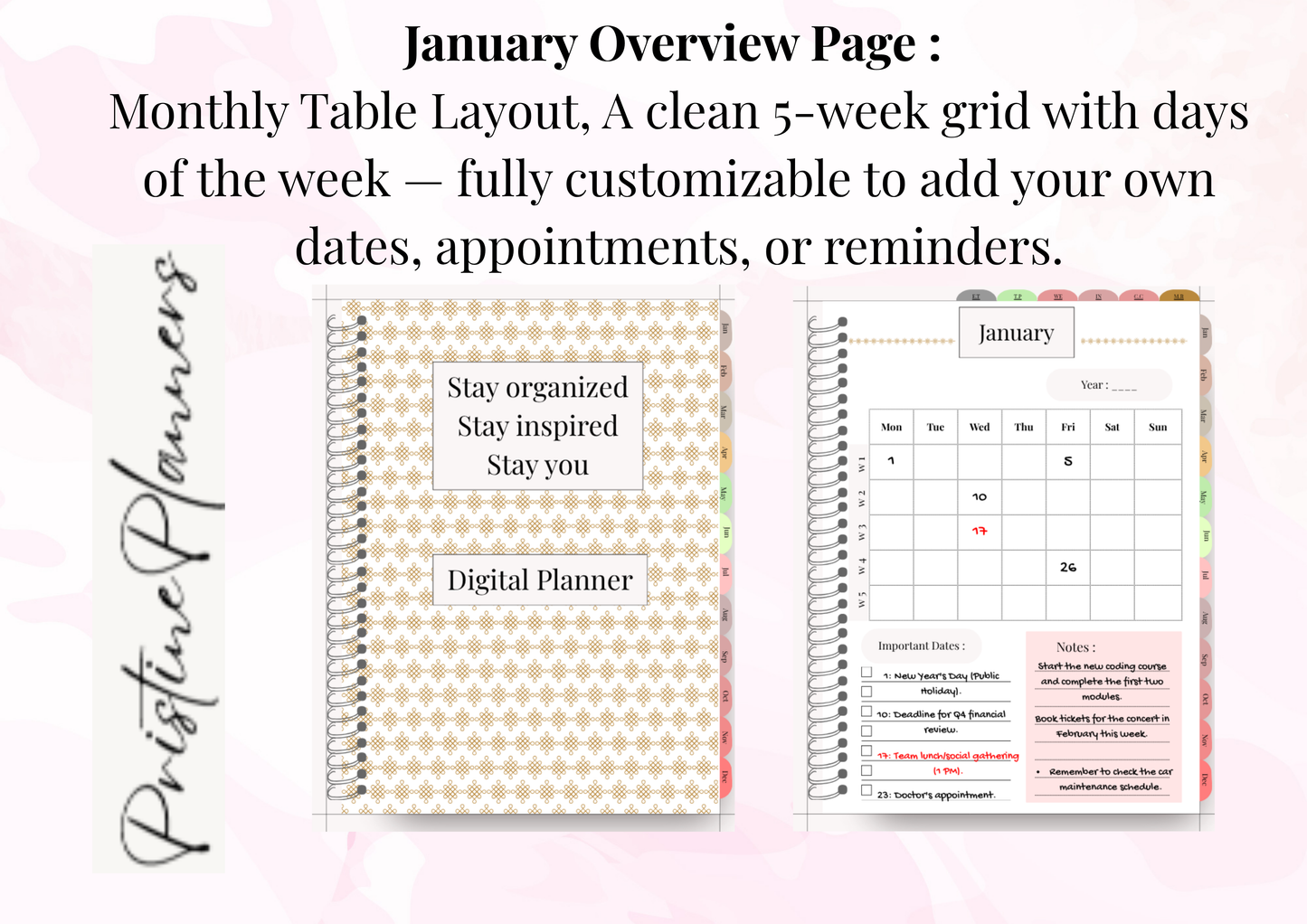 Complete Yearly Digital Planner | Finance, Wellness, Travel & More