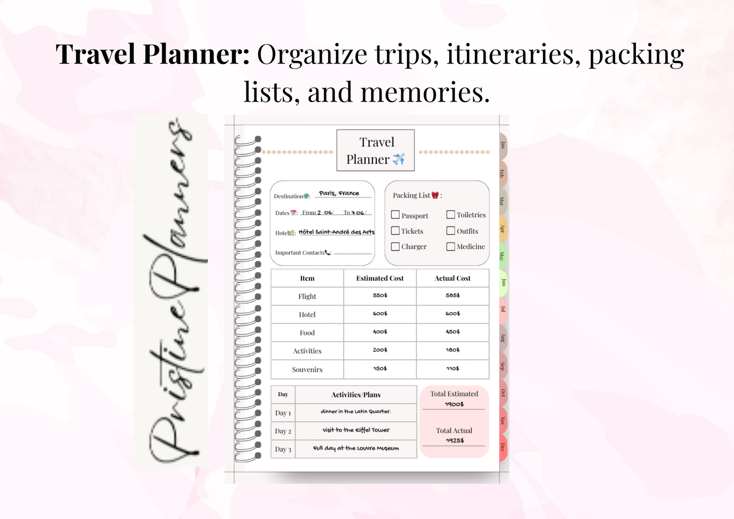 Complete Yearly Digital Planner | Finance, Wellness, Travel & More
