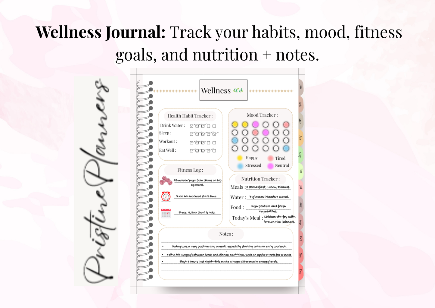 Complete Yearly Digital Planner | Finance, Wellness, Travel & More